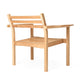 Carl Hansen AH601 Outdoor Lounge Chair in teak — packshot, detail