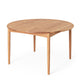 Carl Hansen BM0121 Extendable Round Dining Table in Oak Oil — front view
