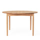 Carl Hansen BM0121 Extendable Round Dining Table in Oak Oil — front view