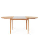 Carl Hansen BM0121 Extendable Round Dining Table in Oak Oil with MDF Grey extension leaf