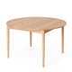 Carl Hansen BM0121 Extendable Round Dining Table in Oak Soap — front view
