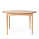 Carl Hansen BM0121 Extendable Round Dining Table in Oak Soap — front view