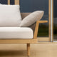 Carl Hansen E510 Embrace Outdoor Sofa Module in Teak — lifestyle, detail