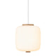 Carl Hansen EK61 Opal Pendant Light 160mm — packshot, illuminated