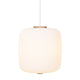 Carl Hansen EK61 Opal Pendant Light 340mm — packshot, illuminated