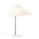 Carl Hansen HJW02 Opala Table Lamp Midi in Chrome/White — packshot lit
