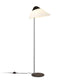 Carl Hansen HJW03 Opala Floor Lamp Midi in Chrome/Black — packshot lit