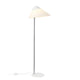 Carl Hansen HJW03 Opala Floor Lamp Midi in Chrome/White — packshot lit