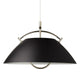 Carl Hansen HJW37 The Pendant in Black/Nickel — unlit, front view