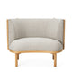 Carl Hansen RF1904 Sideways Lounge Chair in Oak Oil, Molly 112 — packshot, detail