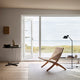 Carl Hansen MG501 Cuba Lounge Chair in Oak Oil, Natural Paper Cord — lifestyle, with E021 Embrace Side Table 48cm and MO320 Floor Lamp