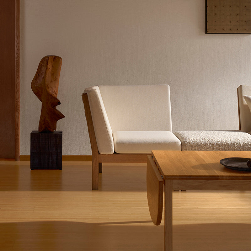 Carl Hansen CH280 Sofa system in Oak Oil, with CH086 Coffee Table — lifestyle