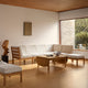 Carl Hansen CH086 Coffee Table in Oak Oil — lifestyle, with CH280 Sofa Series