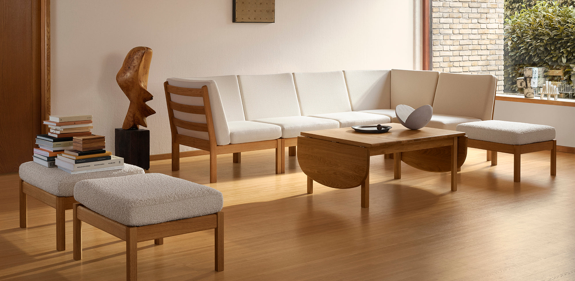 Carl Hansen CH280 Sofa system in Oak Oil with CH086 Coffee Table — lifestyle, collection page