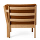 Carl Hansen CH280A Armrest Section in Oak Oil / Bute Caramel — packshot, detail