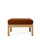 Carl Hansen CH280F Footstool in Oak Oil / Bute Caramel — packshot