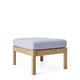 Carl Hansen CH280F Footstool in Oak Soap / Vidar 0723 — packshot, detail