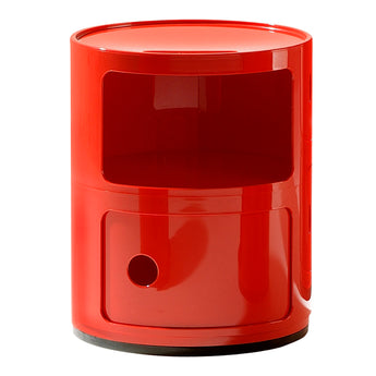 Kartell Componibili 2 Round Storage Red - Outlet