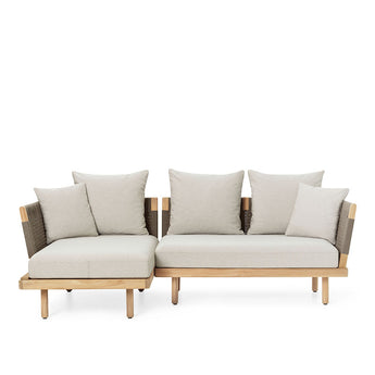 Carl Hansen Embrace Outdoor 3 Seater Sofa With Chaise Longue