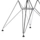 Vitra Eames Plastic Armchair RE DAR — packshot, detail, Chrome base