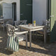 Skagerak Drachmann Outdoor Dining Chair and Square Dining Table — lifestyle