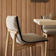 Carl Hansen E006 Embrace Bar Stool in Oak White Oil, Crisp 4032 — lifestyle, detail