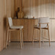 Carl Hansen E007 Embrace Counter Stool in Oak White Oil, Hallingdal 65 200 — lifestyle