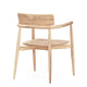 Carl Hansen E008 Embrace Outdoor Dining Chair in Teak — packshot, detail