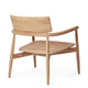 Carl Hansen E018 Embrace Outdoor Lounge Chair in Untreated Teak — packshot, detail