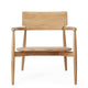 Carl Hansen E018 Embrace Outdoor Lounge Chair in Untreated Teak — packshot, detail