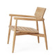 Carl Hansen E018 Embrace Outdoor Lounge Chair in Untreated Teak — packshot