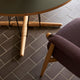 Carl Hansen E005 Embrace Dining Armchair — lifestyle, detail, with E020 Embrace Dining Table