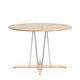 Carl Hansen E022 Embrace Outdoor Dining Table in Teak, D110cm — packshot