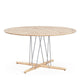 Carl Hansen E022 Embrace Outdoor Dining Table in Teak, D140cm — packshot