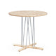 Carl Hansen E022 Embrace Outdoor Dining Table in Teak, D80cm — packshot
