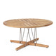 Carl Hansen E023 Embrace Outdoor Lounge Table Ø80cm in Teak Untreated — packshot