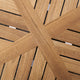 Carl Hansen E023 Embrace Outdoor Lounge Table Ø80cm in Teak Untreated — lifestyle, detail