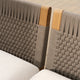 Carl Hansen Embrace Outdoor Sofa Modules in Teak, Liso Life Oat 1760 — lifestyle, detail