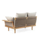 Carl Hansen E510 Embrace Outdoor Sofa Module in Teak, Liso Life Oat 1760 — packshot, detail