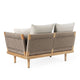 Carl Hansen E511 Embrace Outdoor Sofa Module in Teak, Liso Life Oat 1760 — packshot, detail