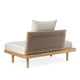 Carl Hansen E530 Embrace Outdoor Sofa Module in Teak, Liso Life Oat 1760 — packshot