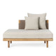 Carl Hansen E530 Embrace Outdoor Sofa Module in Teak, Liso Life Oat 1760 — packshot