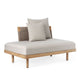 Carl Hansen E530 Embrace Outdoor Sofa Module in Teak, Liso Life Oat 1760 — packshot