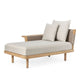 Carl Hansen E540 Embrace Outdoor Sofa Module in Teak, Liso Life Oat 1760 — packshot