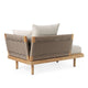 Carl Hansen E511 Embrace Outdoor Sofa Module in Teak, Liso Life Oat 1760 — packshot, detail