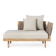 Carl Hansen E541 Embrace Outdoor Sofa Module in Teak, Liso Life Oat 1760 — packshot