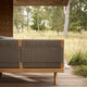 Carl Hansen Embrace Outdoor Sofa Modules in Teak — lifestyle, detail