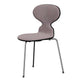 Fritz Hansen 3100 Ant Dining Chair in Black and Cool Light Blue Canvas with Chrome Base — packshot