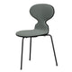 Fritz Hansen 3100 Ant Dining Chair in Black and Cool Light Blue Canvas with Black Base — packshot