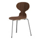 Fritz Hansen 3100 Ant Dining Chair in Walnut with Chrome base — packshot